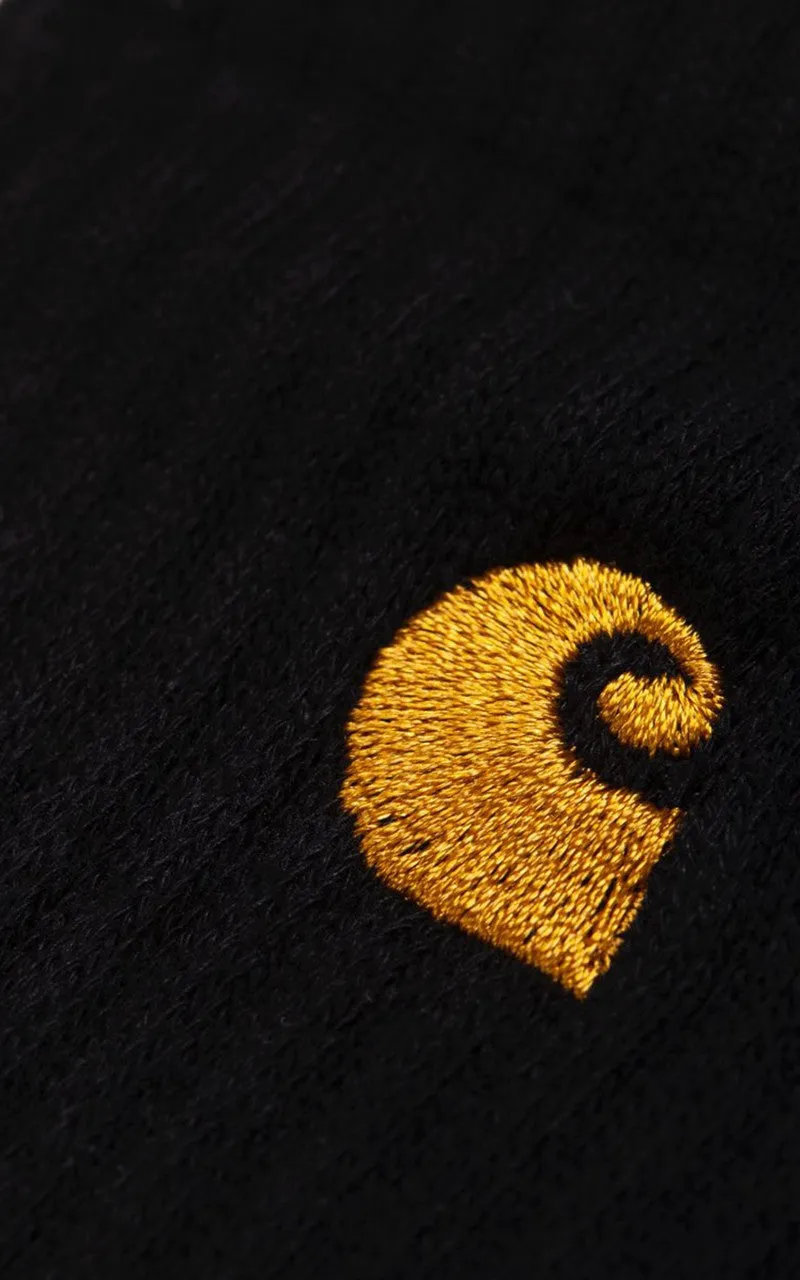 Carhartt WIP Chase Socks Black/Gold sold by Cultizm product image thumbnail 2
