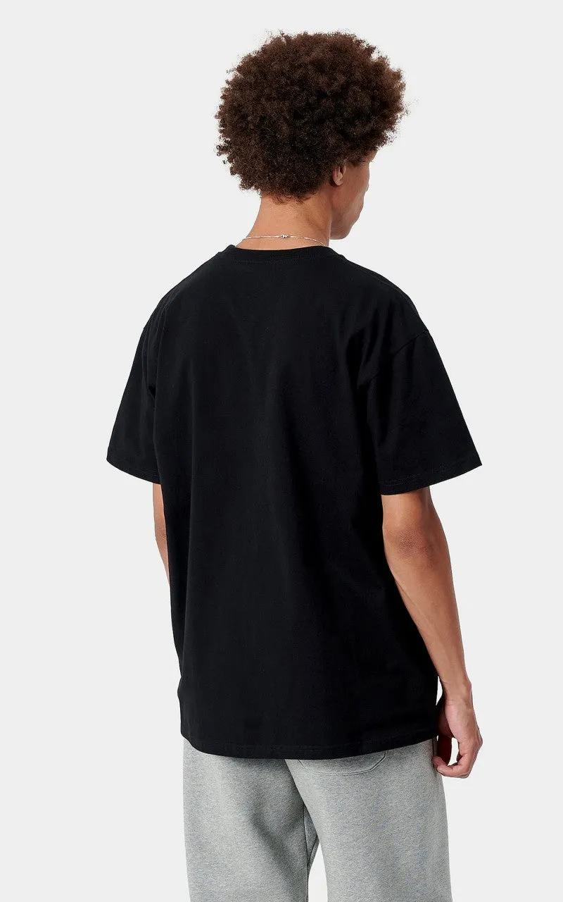 Carhartt WIP S/S Chase T-Shirt Black/Gold sold by Cultizm product image thumbnail 3