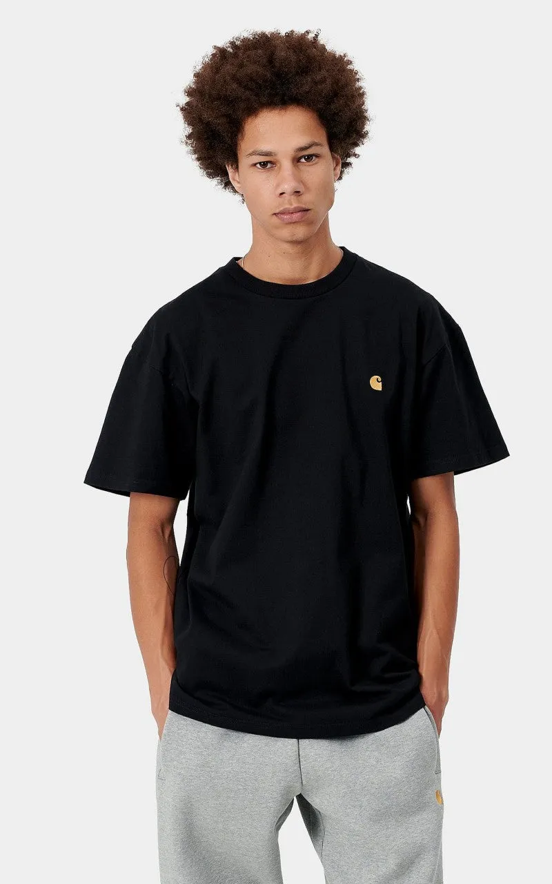 Carhartt WIP S/S Chase T-Shirt Black/Gold sold by Cultizm product image thumbnail 2