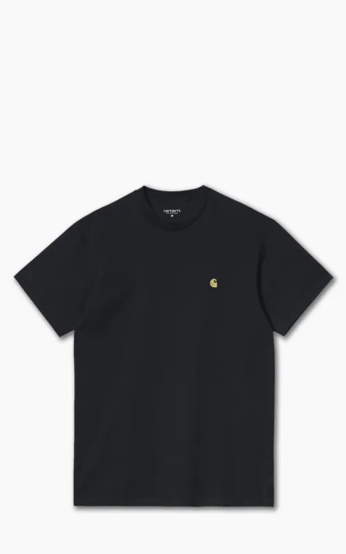 Carhartt WIP S/S Chase T-Shirt Dark Navy/Gold sold by Cultizm