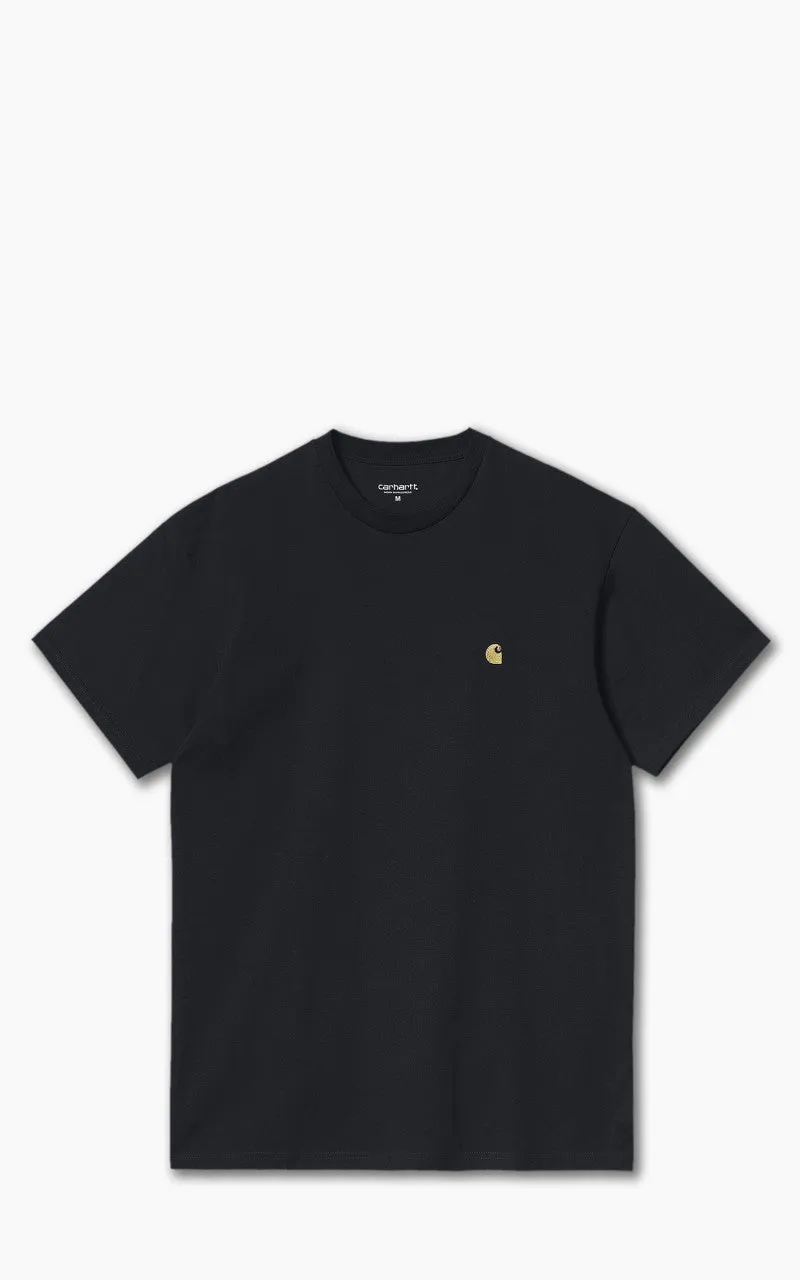 Carhartt WIP S/S Chase T-Shirt Dark Navy/Gold sold by Cultizm