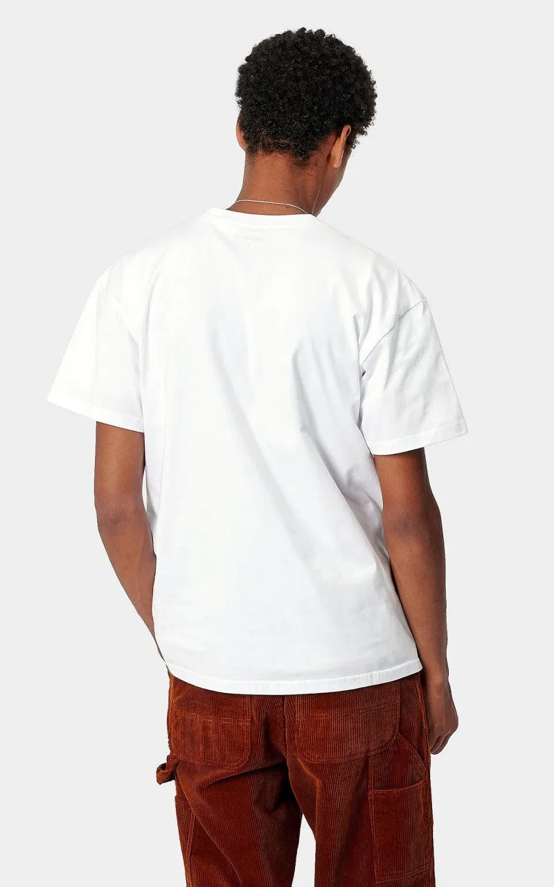 Carhartt WIP S/S Chase T-Shirt White/Gold sold by Cultizm product image thumbnail 3