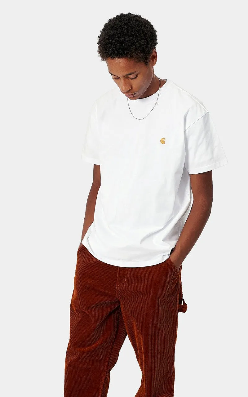 Carhartt WIP S/S Chase T-Shirt White/Gold sold by Cultizm product image thumbnail 2
