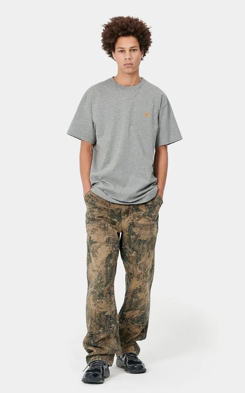 Carhartt WIP S/S Chase T-Shirt Grey Heather/Gold sold by Cultizm product image thumbnail 4