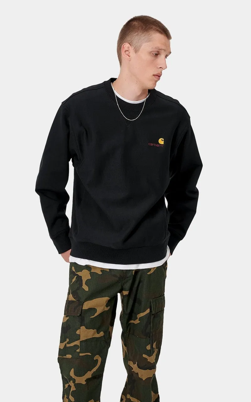 Carhartt WIP American Script Sweatshirt Black sold by Cultizm product image thumbnail 2