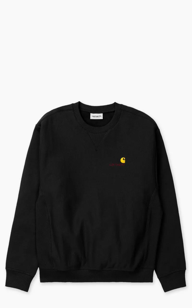 Carhartt WIP American Script Sweatshirt Black sold by Cultizm