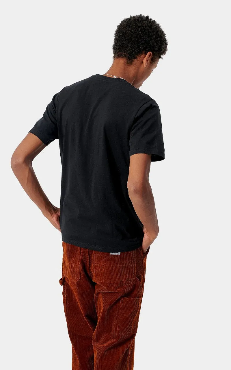 Carhartt WIP S/S Pocket T-Shirt Black sold by Cultizm product image thumbnail 3