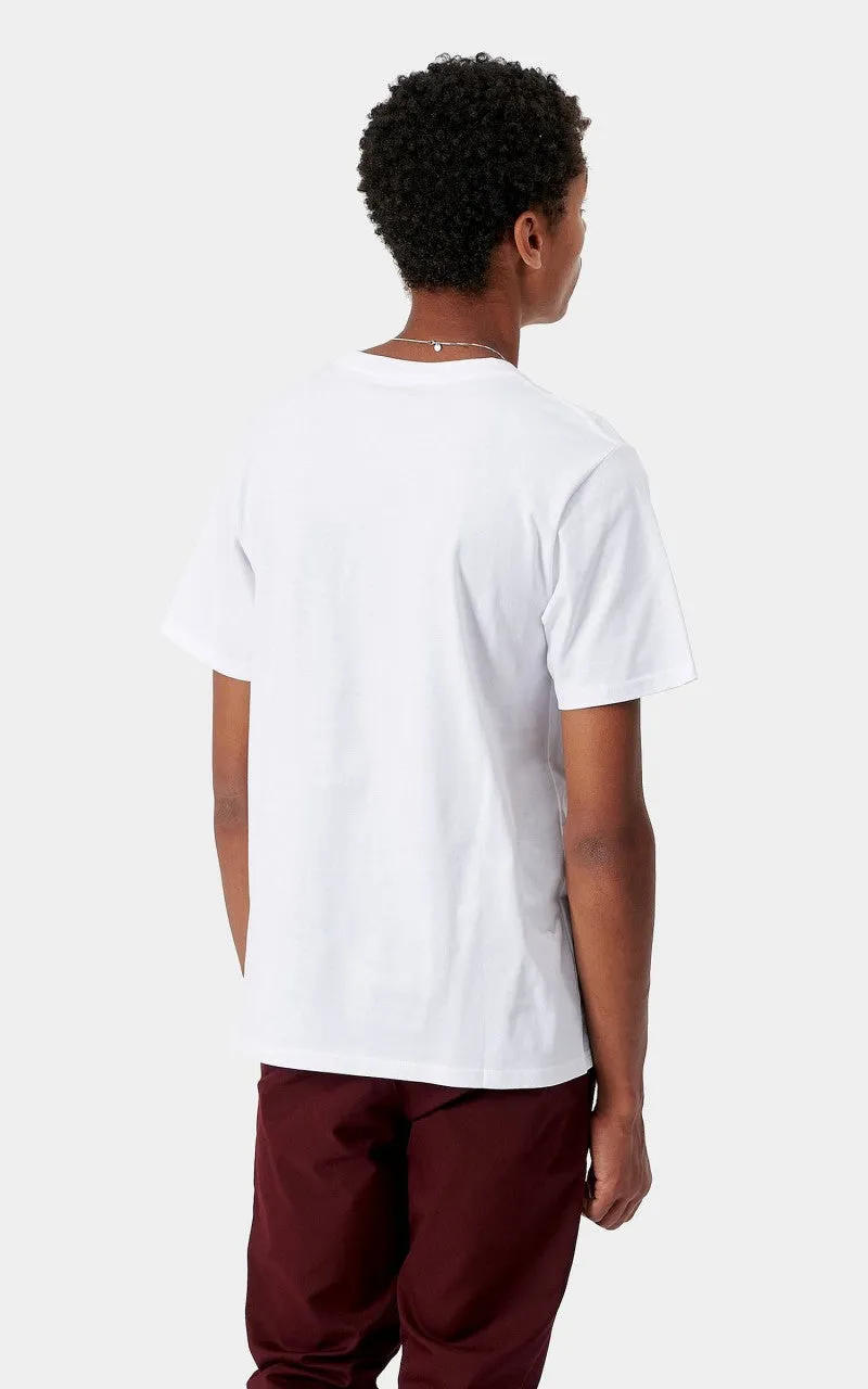 Carhartt WIP S/S Pocket T-Shirt White sold by Cultizm product image thumbnail 3