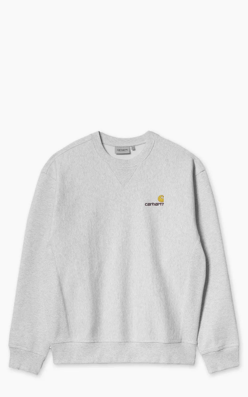 Carhartt WIP American Script Sweatshirt Ash Heather sold by Cultizm