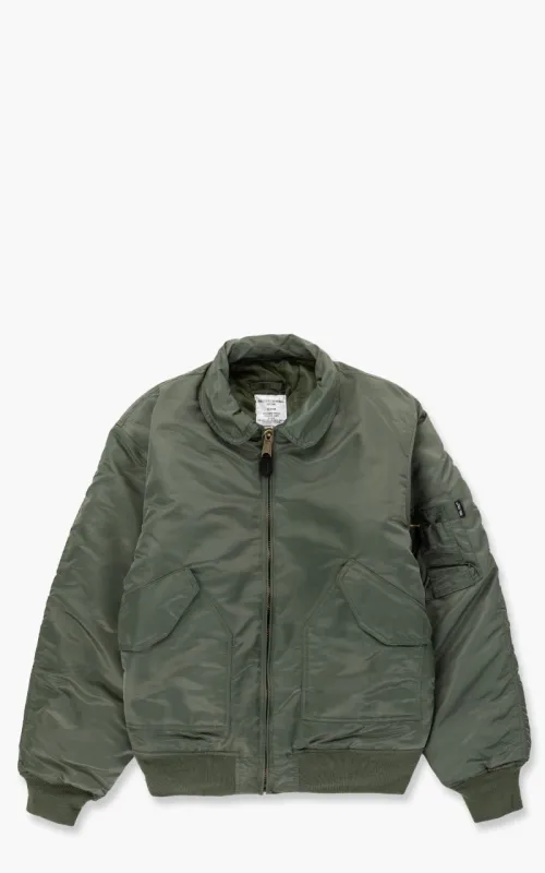 Military Surplus CWU US Flight Jacket Olive sold by Cultizm