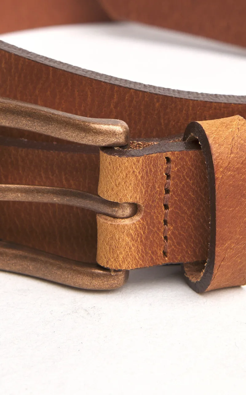 Naked & Famous Denim Buffalo Belt Leather Tan sold by Cultizm product image thumbnail 3