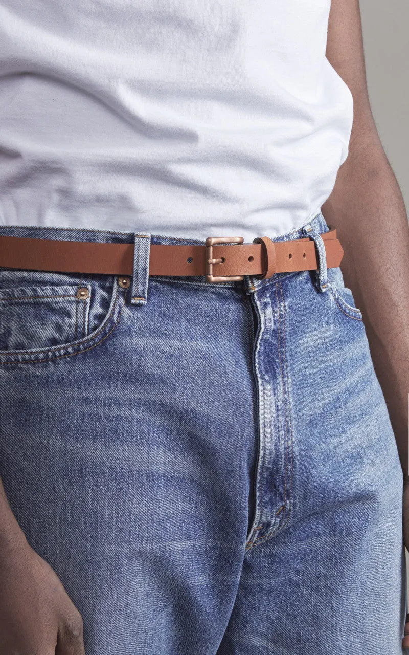 Naked & Famous Denim Buffalo Belt Leather Tan sold by Cultizm product image thumbnail 2