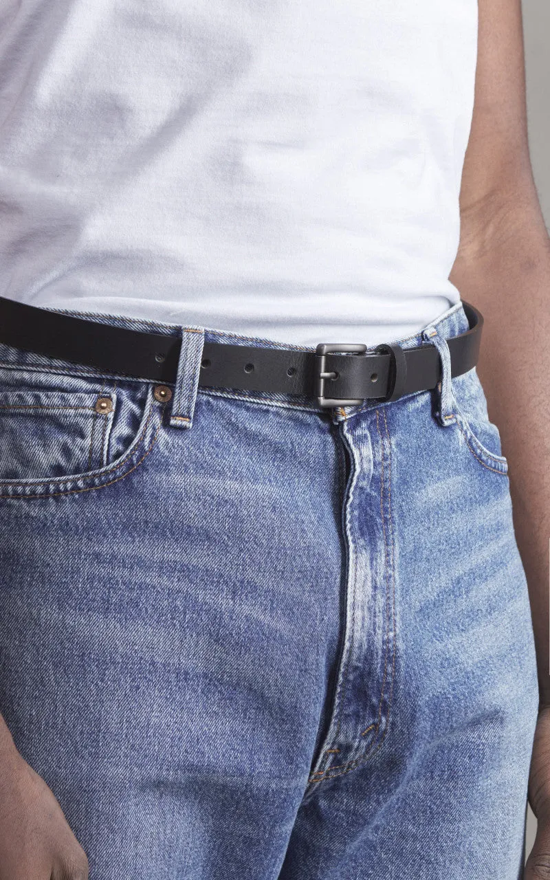 Naked & Famous Denim Buffalo Belt Leather Black sold by Cultizm product image thumbnail 2