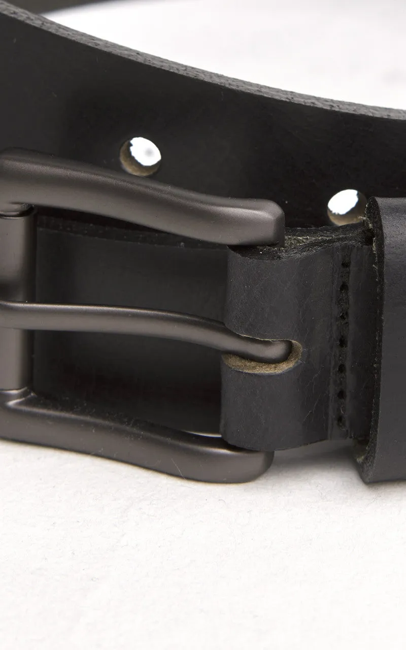 Naked & Famous Denim Buffalo Belt Leather Black sold by Cultizm product image thumbnail 3