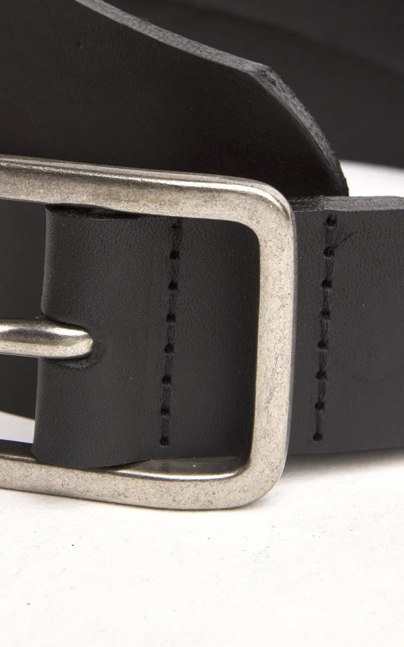 Naked & Famous Denim Thick Belt Bovine Leather 7mm Black sold by Cultizm product image thumbnail 3