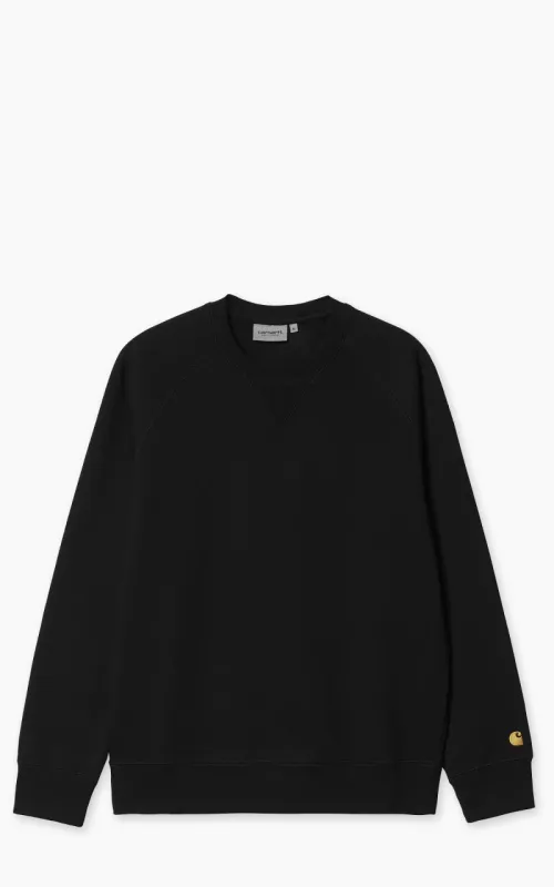 Carhartt WIP Chase Sweatshirt Black/Gold sold by Cultizm