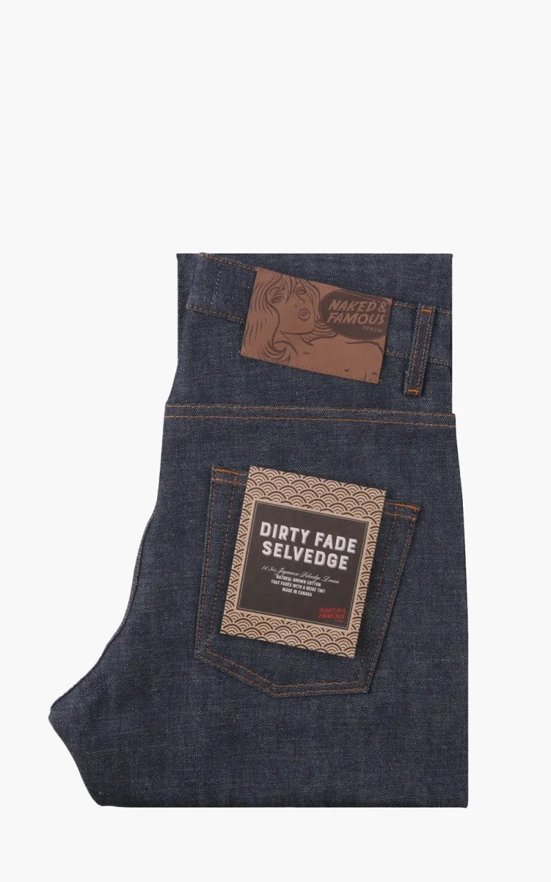 Naked & Famous Denim Easy Guy Dirty Fade Selvedge 14.5oz sold by Cultizm
