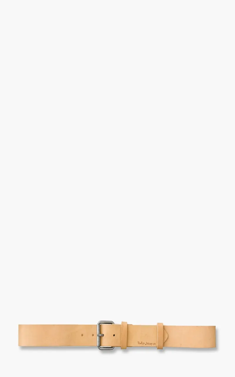 Nudie Jeans Pedersson Leather Belt Natural sold by Cultizm product image thumbnail 4