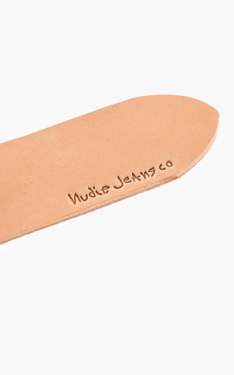 Nudie Jeans Pedersson Leather Belt Natural sold by Cultizm product image thumbnail 2