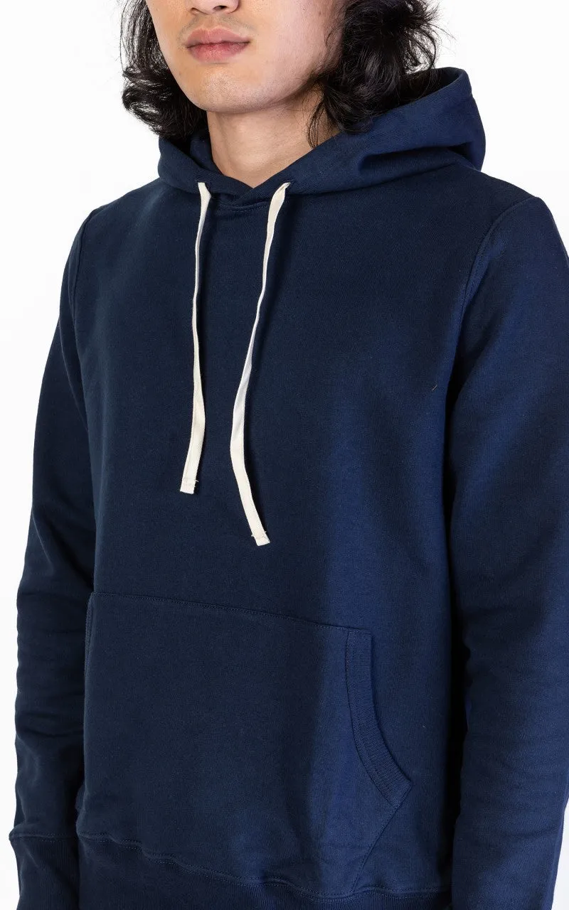 Merz b. Schwanen 382 Hooded Sweater Ink Blue sold by Cultizm product image thumbnail 4