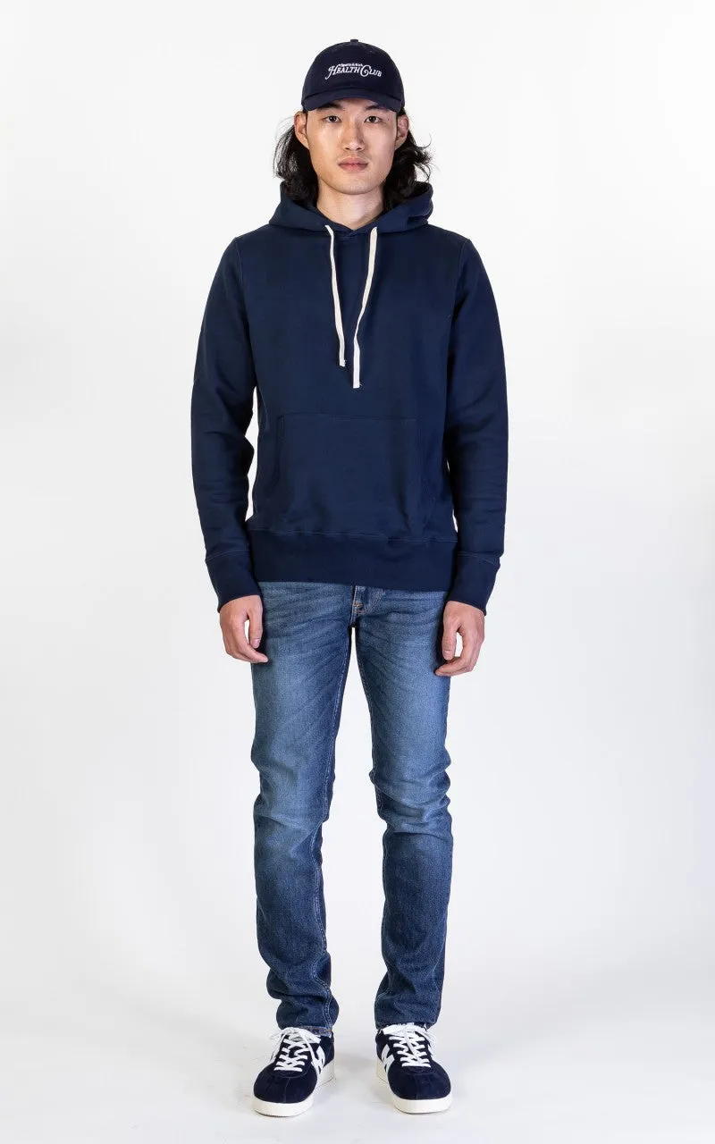Merz b. Schwanen 382 Hooded Sweater Ink Blue sold by Cultizm product image thumbnail 2