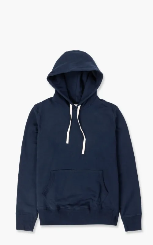 Merz b. Schwanen 382 Hooded Sweater Ink Blue sold by Cultizm