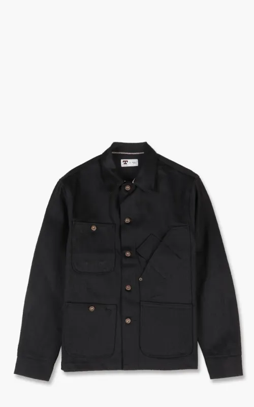 Tellason Coverall Jacket Selvedge Denim Black 13.5oz sold by Cultizm