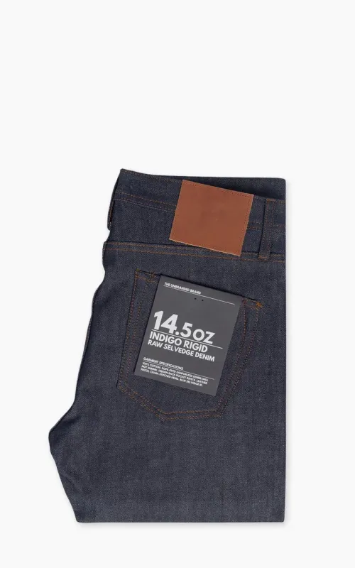 The Unbranded Brand UB401 Tight Fit Selvedge Indigo 14.5oz sold by Cultizm