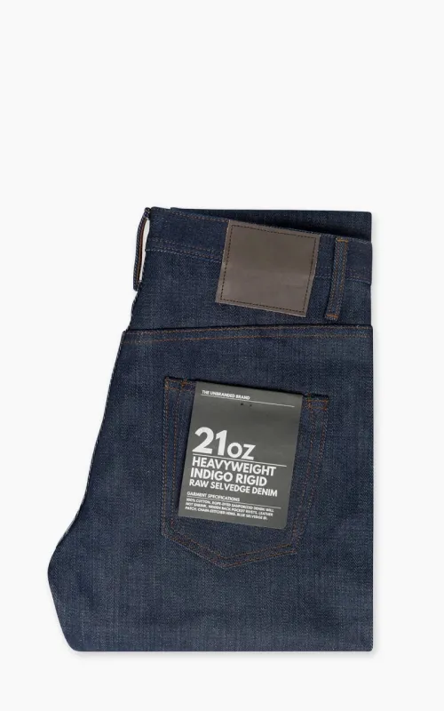 The Unbranded Brand UB621 Relaxed Fit Heavyweight Selvedge Indigo 21oz sold by Cultizm