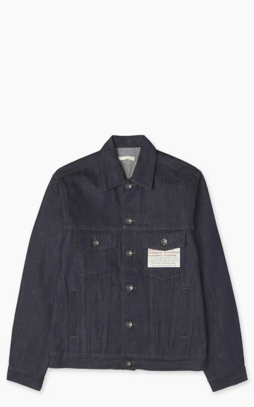 The Unbranded Brand UB901 Denim Jacket Indigo Selvedge 14.5oz sold by Cultizm