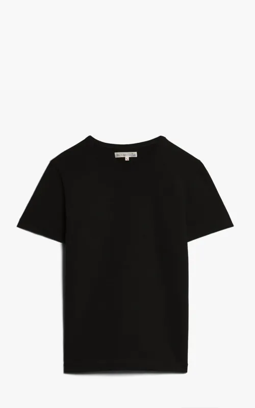 Merz b. Schwanen 215 Heavyweight Crew Neck Tee Black sold by Cultizm
