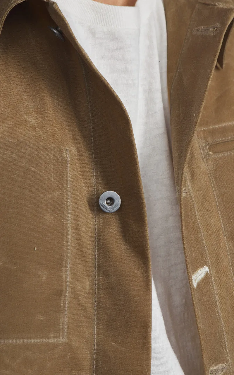 Rogue Territory Supply Jacket Waxed Canvas Ridgeline Tan sold by Cultizm product image thumbnail 4