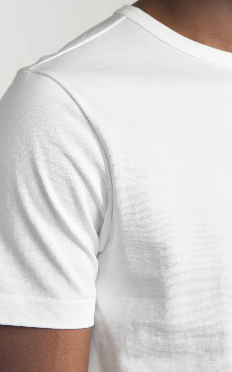 Merz b. Schwanen 215 Heavyweight Crew Neck Tee White sold by Cultizm product image thumbnail 3