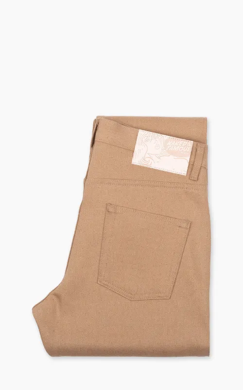 Naked & Famous Denim Easy Guy Brown Fox Selvedge Brown 13oz made by Naked & Famous Denim