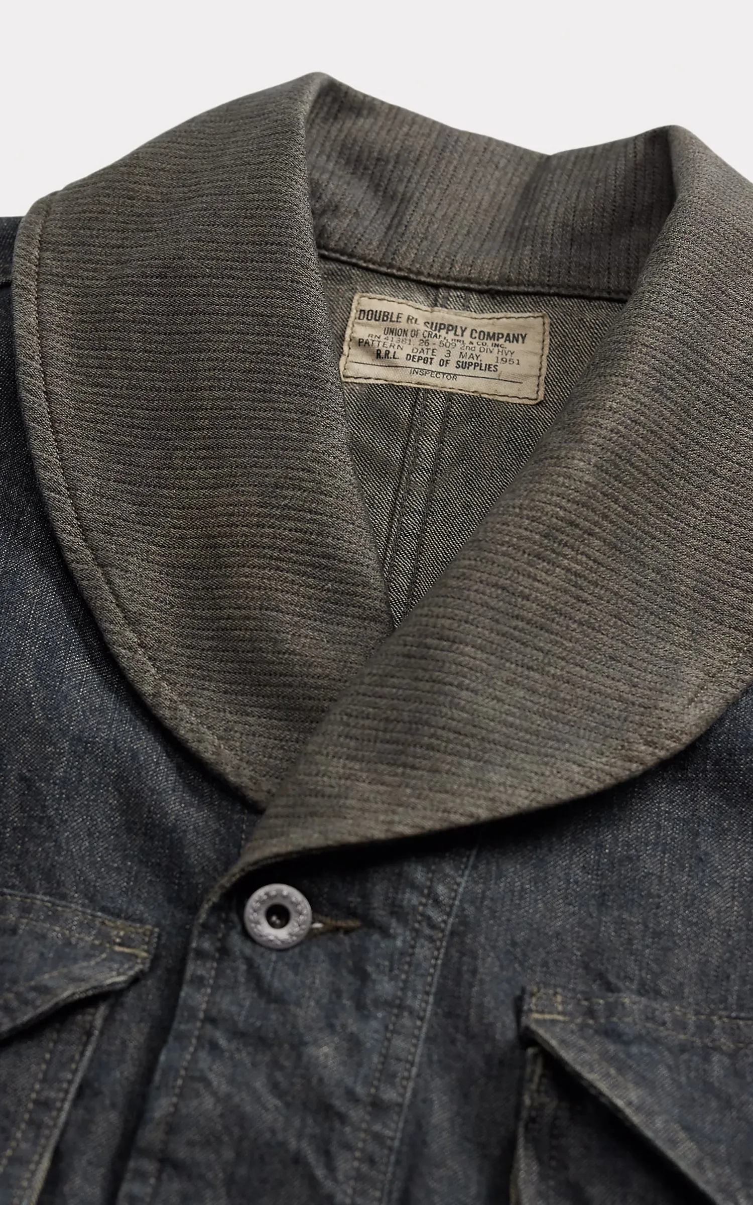 RRL Hugo Cotton-Linen Denim Field Coat Indigo sold by Cultizm product image thumbnail 4