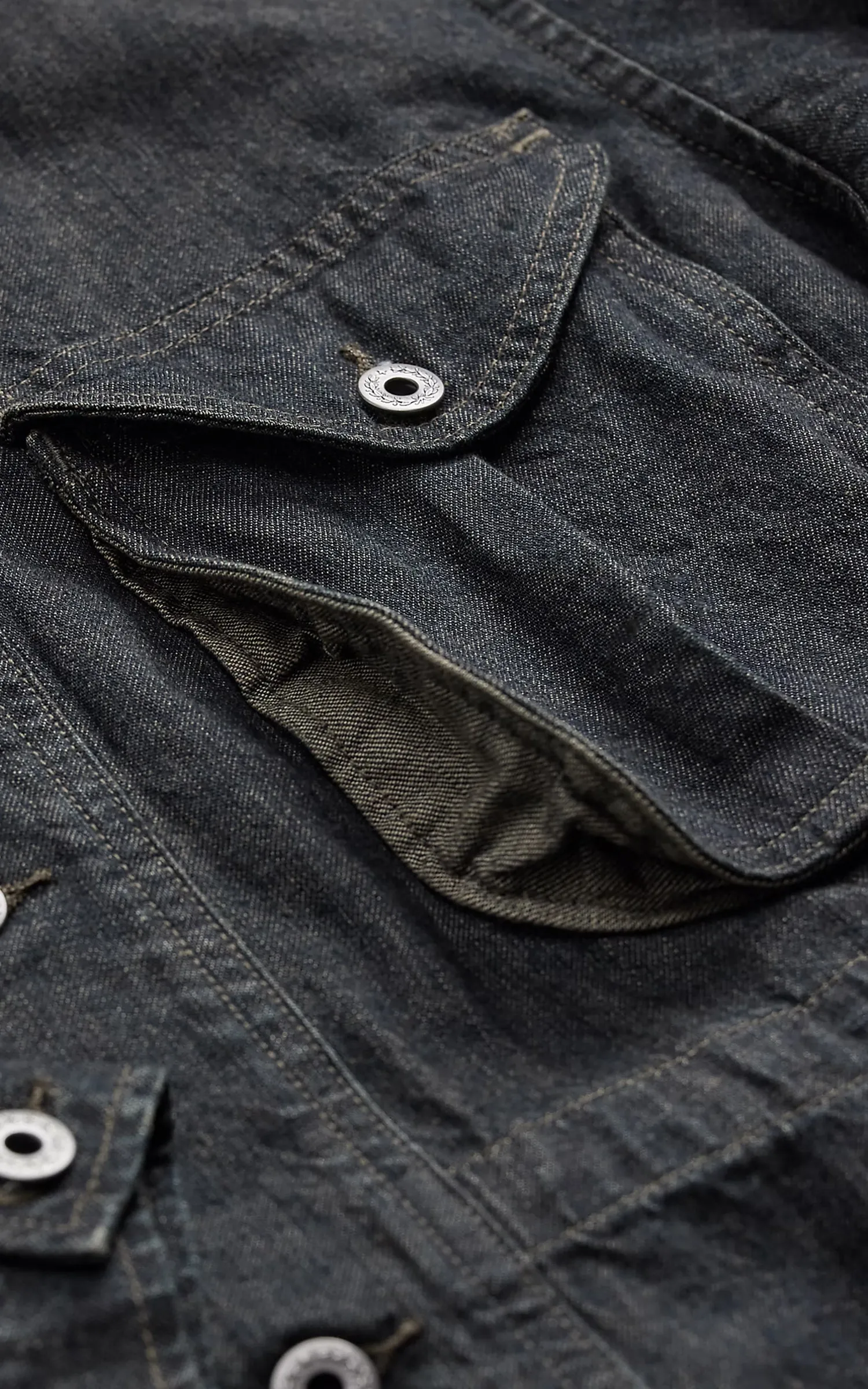 RRL Hugo Cotton-Linen Denim Field Coat Indigo sold by Cultizm product image thumbnail 5