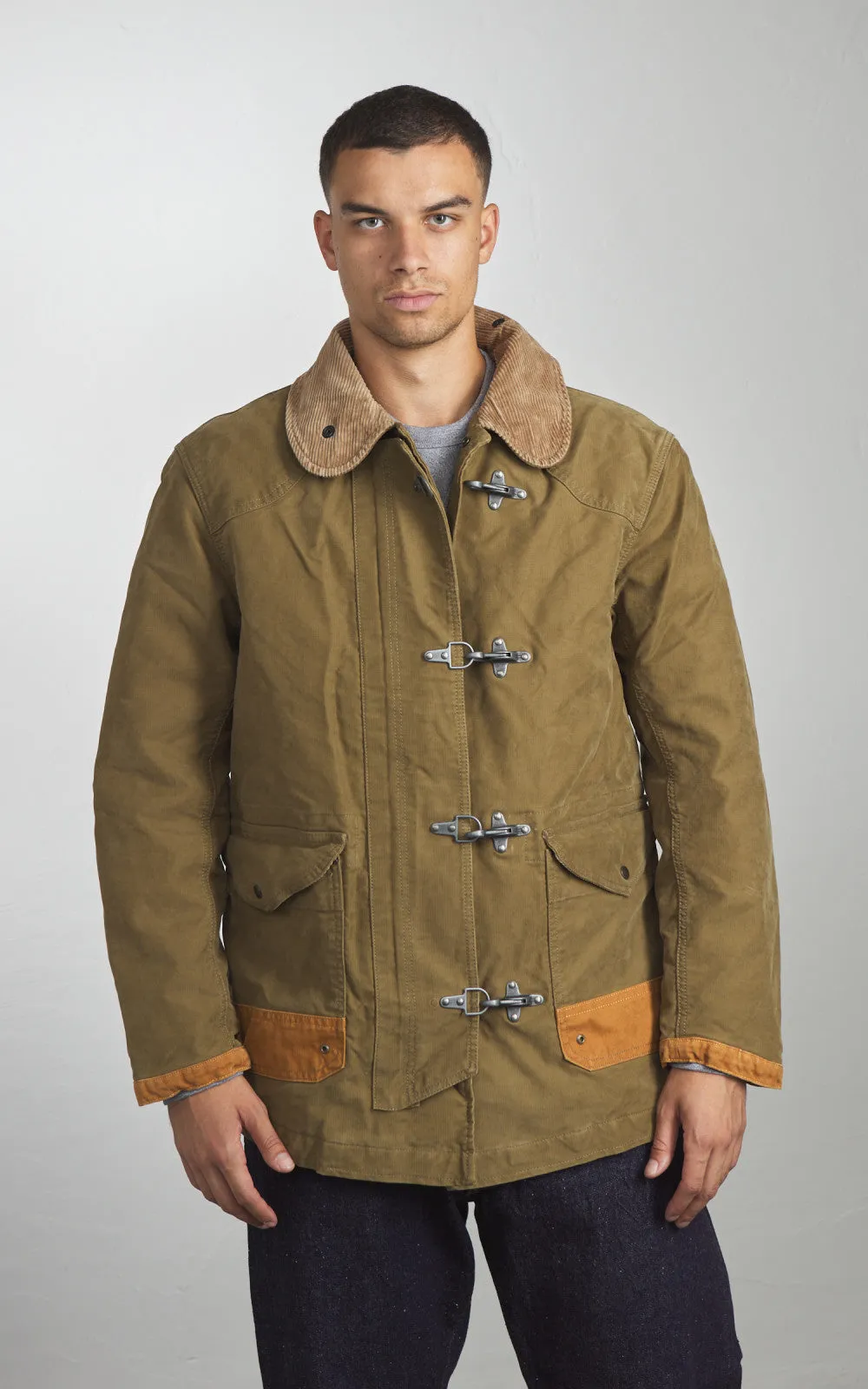 Chesapeake's Jungle Cloth Bedford Fireman Jacket Khaki Green sold by Cultizm product image thumbnail 2