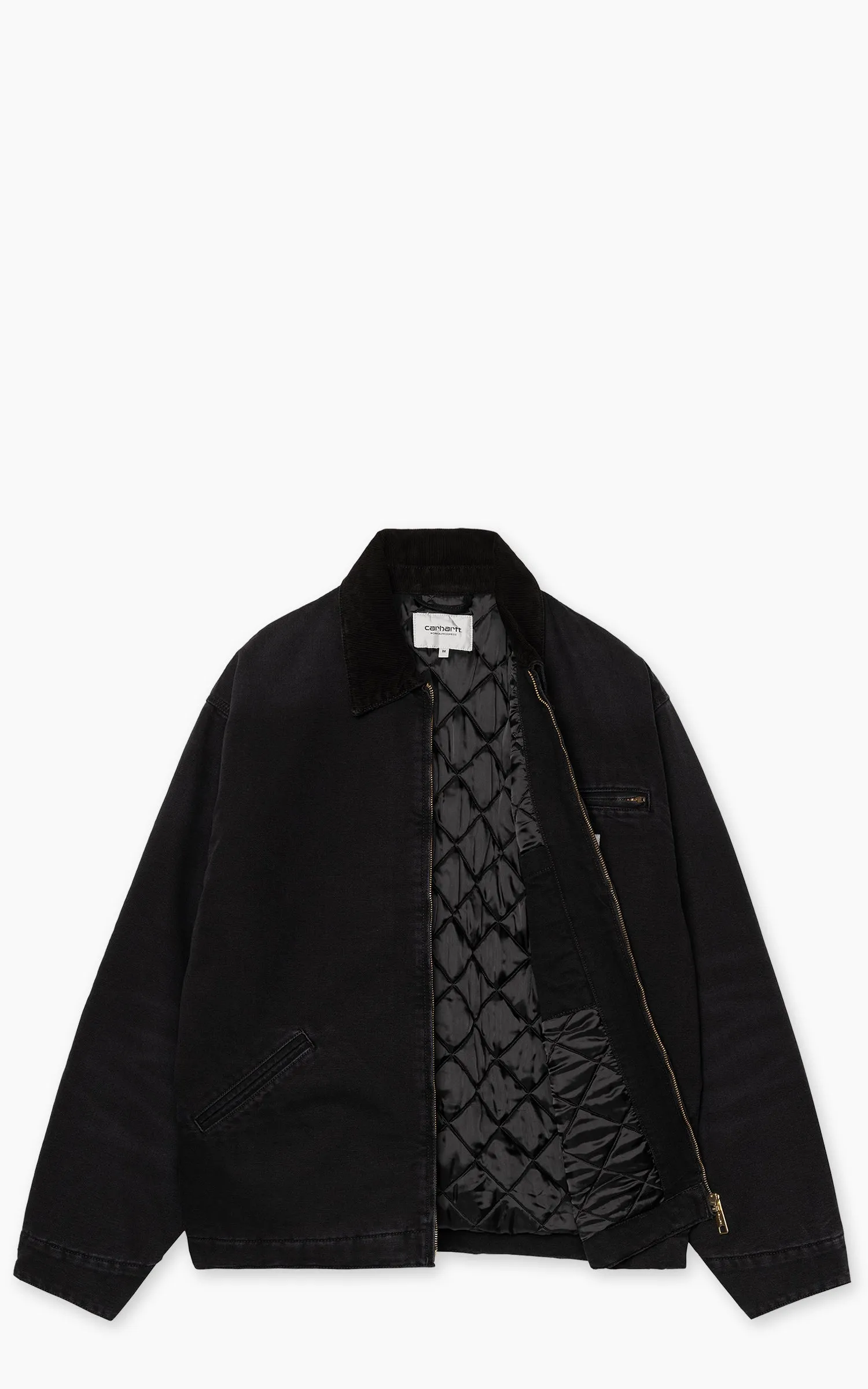 Carhartt WIP OG Detroit Jacket Dearborn Canvas Stone Black/Black sold by Cultizm product image thumbnail 3