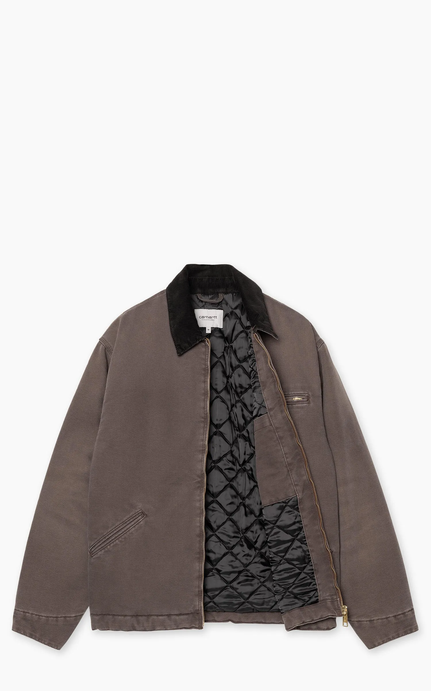 Carhartt WIP OG Detroit Jacket Dearborn Canvas Stone Tobacco/Black sold by Cultizm product image thumbnail 3