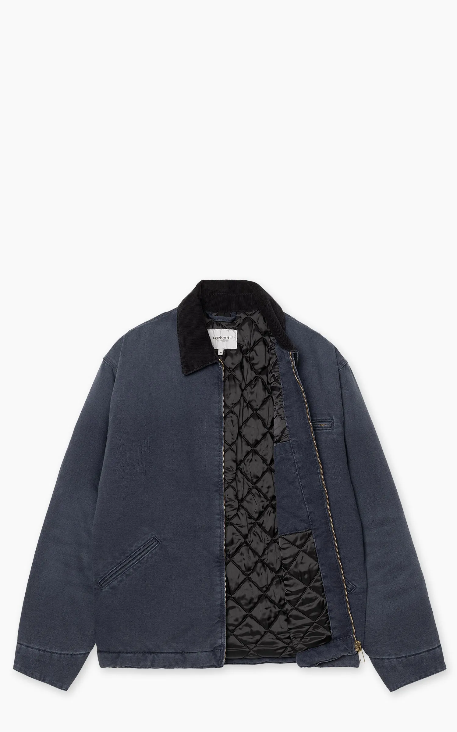Carhartt WIP OG Detroit Jacket Dearborn Canvas Stone Dark Navy/Black sold by Cultizm product image thumbnail 3