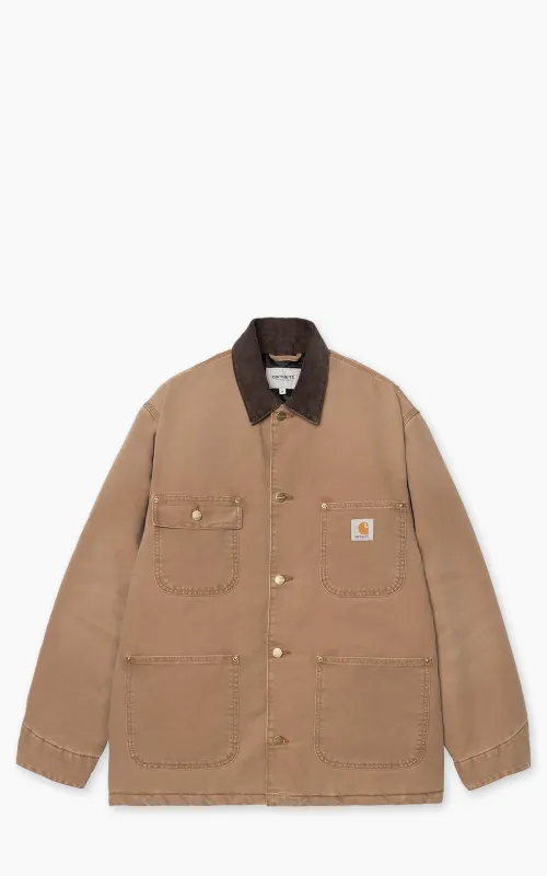 Carhartt WIP OG Chore Coat Dearborn Canvas Stone Wash Hamilton Brown/Tobacco sold by Cultizm