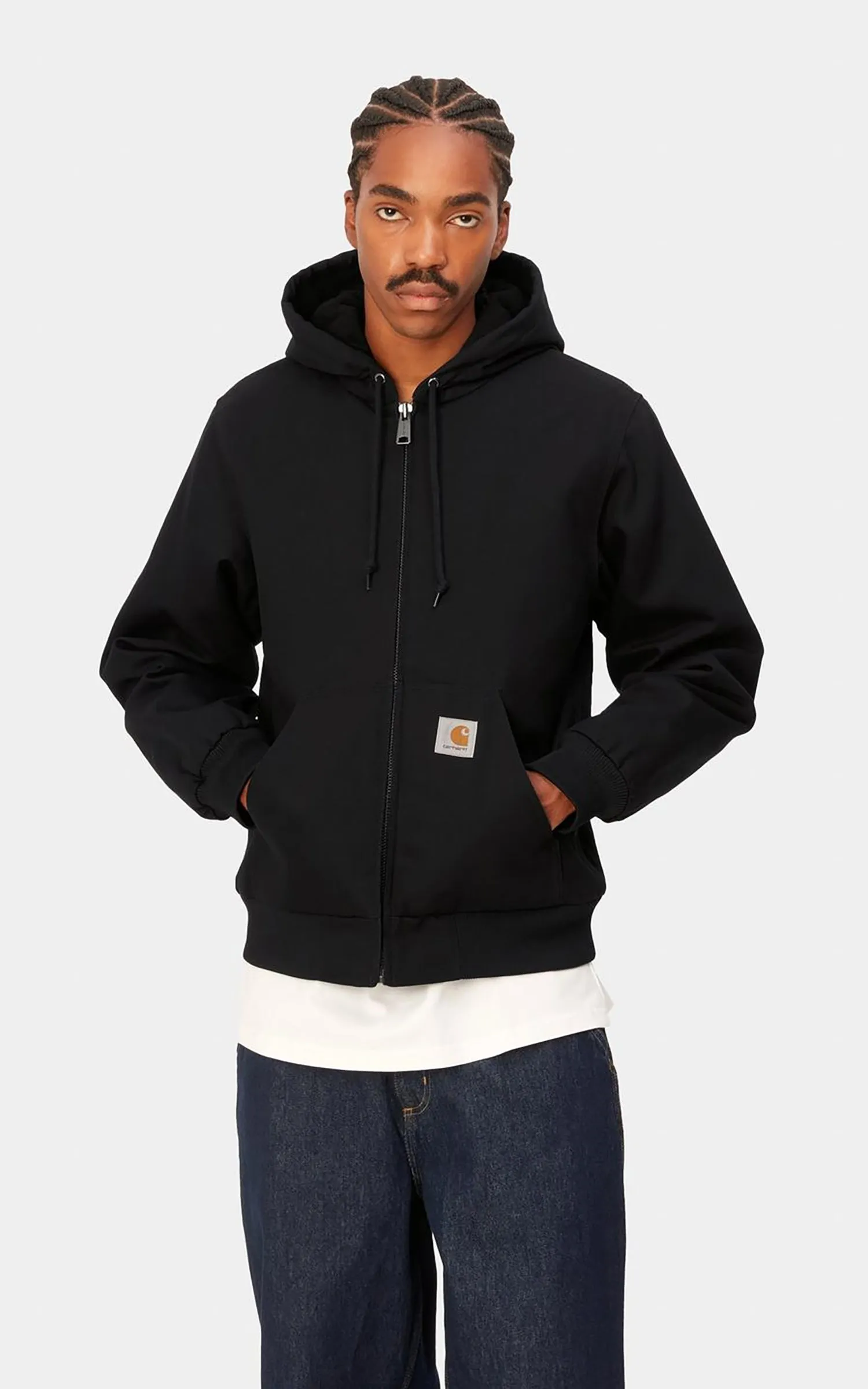Carhartt WIP Active Jacket Winter Dearborn Canvas Rigid Black sold by Cultizm product image thumbnail 2
