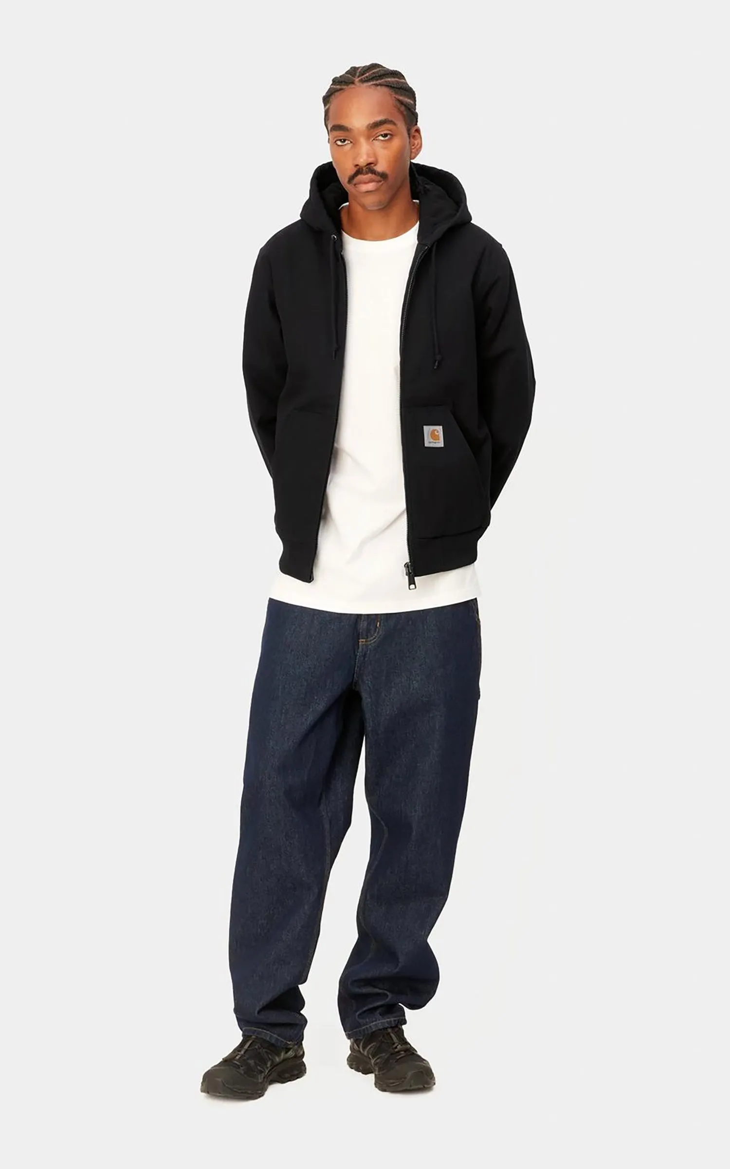 Carhartt WIP Active Jacket Winter Dearborn Canvas Rigid Black sold by Cultizm product image thumbnail 4