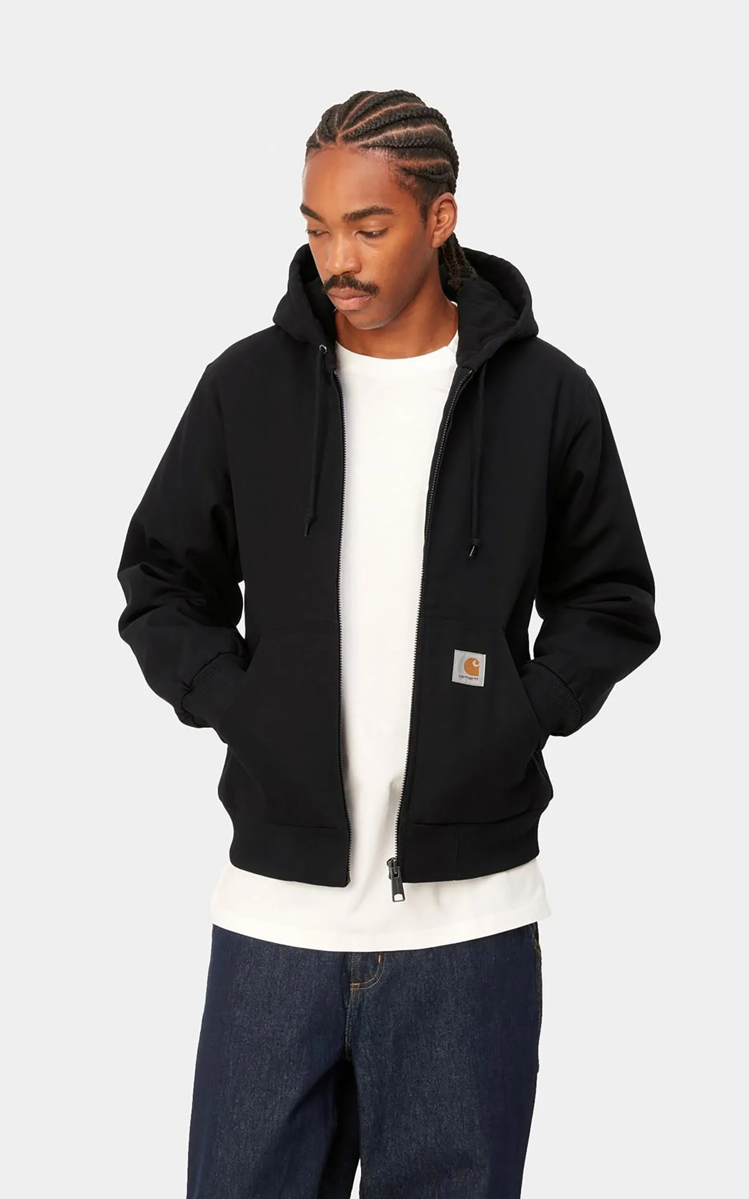 Carhartt WIP Active Jacket Winter Dearborn Canvas Rigid Black sold by Cultizm product image thumbnail 5
