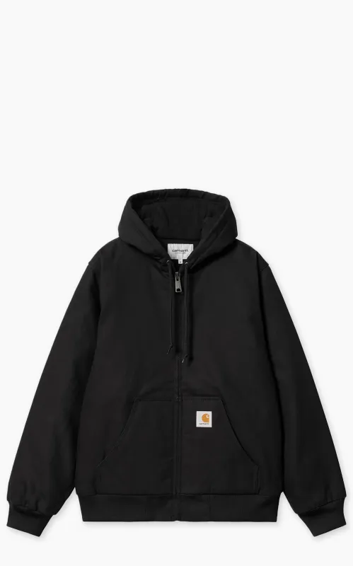 Carhartt WIP Active Jacket Winter Dearborn Canvas Rigid Black sold by Cultizm