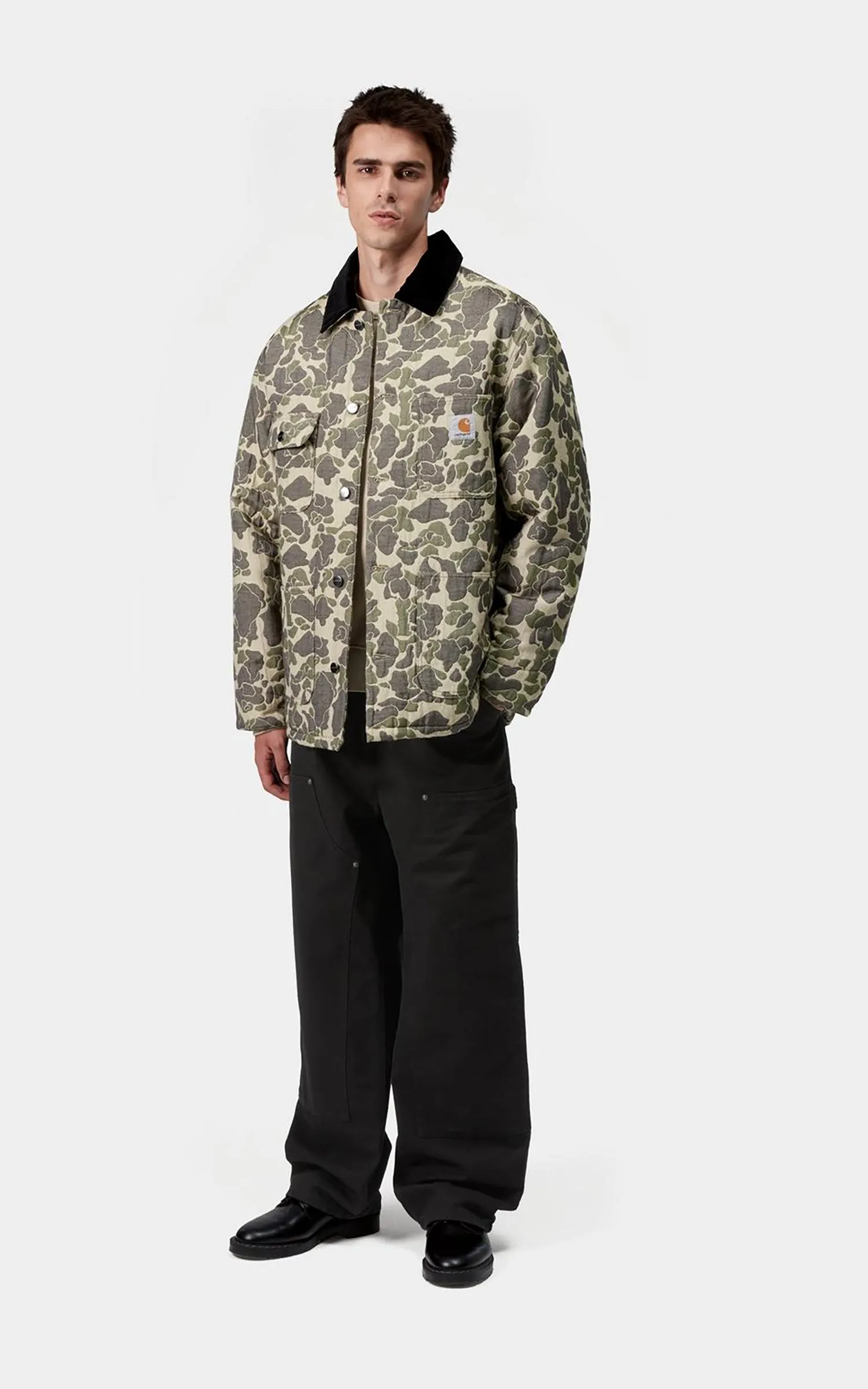 Carhartt WIP OG Double Knee Pant Deerfield Canvas Stone Washed Black sold by Cultizm product image thumbnail 2