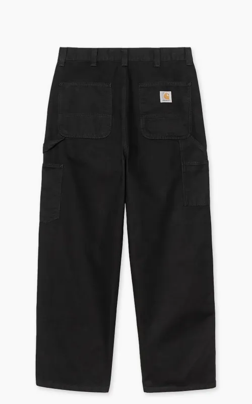 Carhartt WIP OG Double Knee Pant Deerfield Canvas Stone Washed Black sold by Cultizm