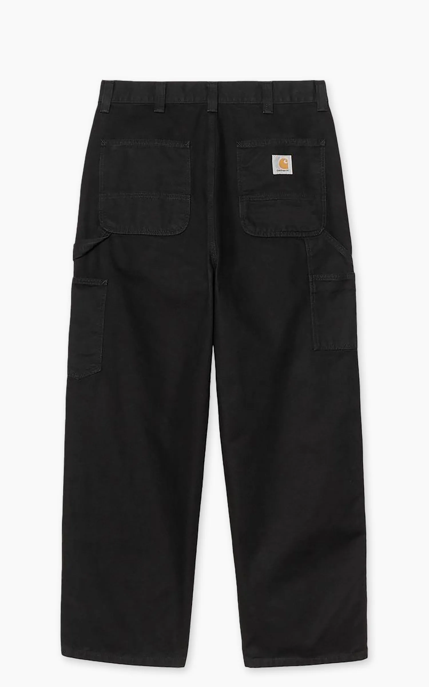 Carhartt WIP OG Double Knee Pant Deerfield Canvas Stone Washed Black sold by Cultizm