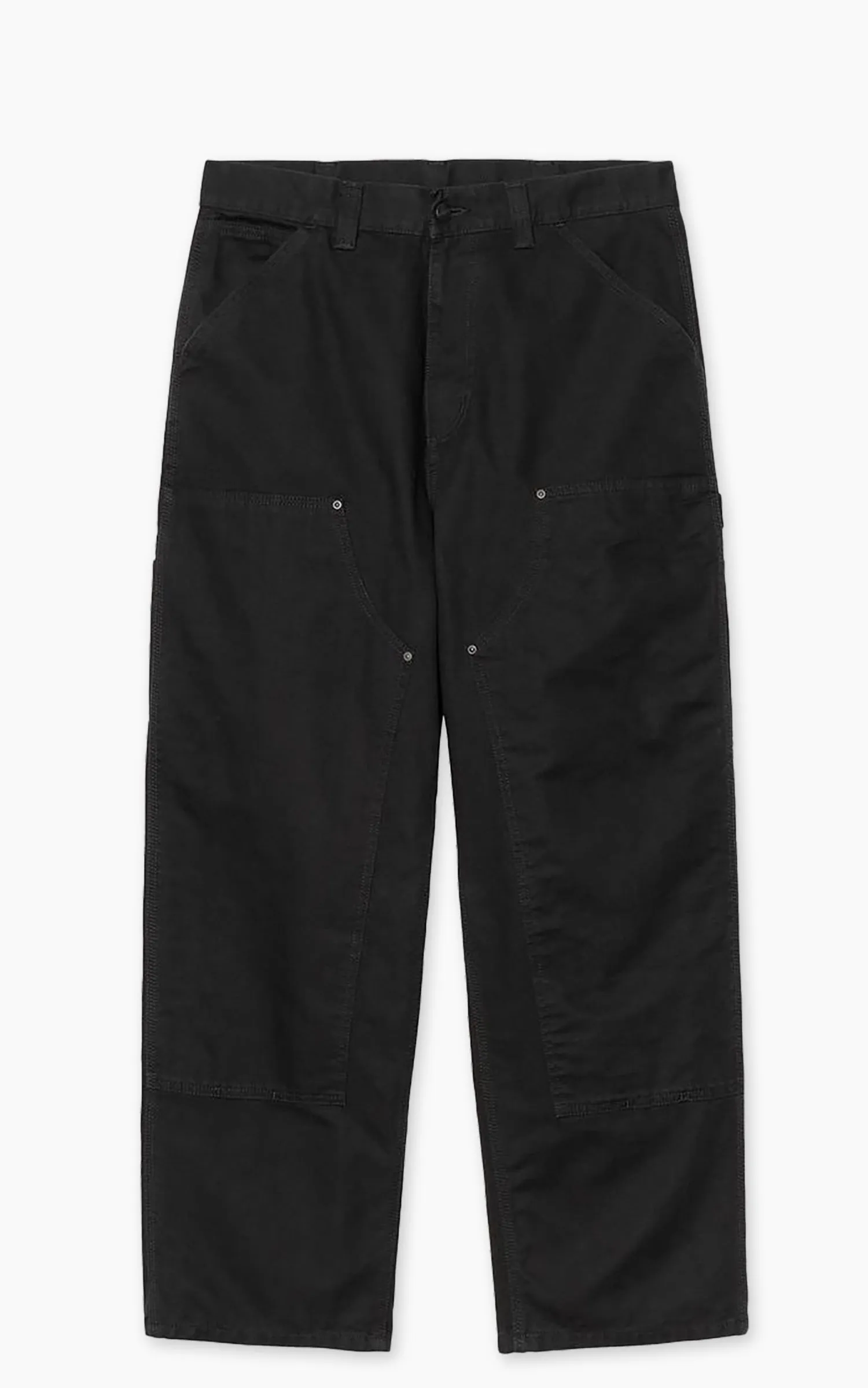 Carhartt WIP OG Double Knee Pant Deerfield Canvas Stone Washed Black sold by Cultizm product image thumbnail 3
