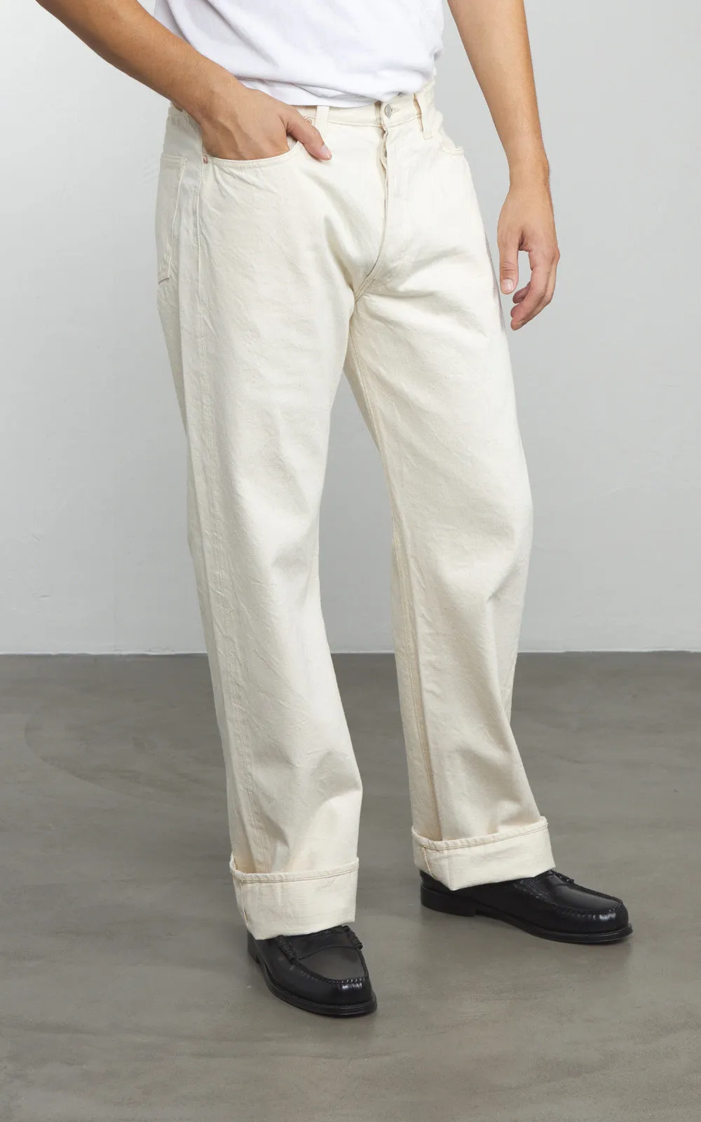 Fullcount 0105EC Wide Ecru Selvedge Denim Ecru 13.7oz sold by Cultizm product image thumbnail 4